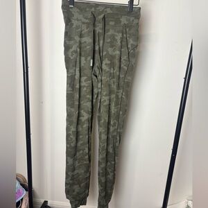 Lululemon Green Camouflage Jogger Pants